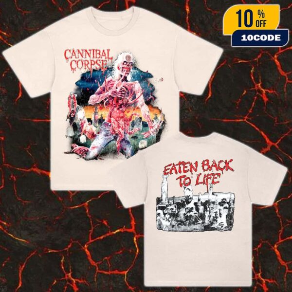 Cannibal Corpse Eaten Back To Life Vintage Faded Cream Unisex T-Shirt
