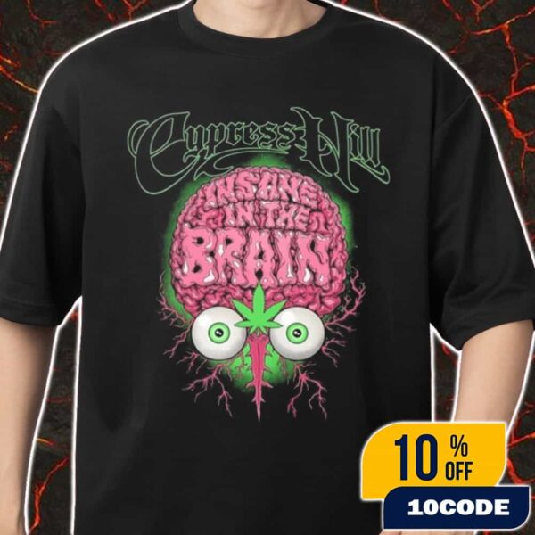 Cypress Hill Brain European Tour 2025 Limited Edition Artwork By Puis Calzada Merch Unisex T-Shirt