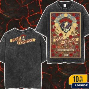 Dead & Company Golden Gate Park 2025 Wash Tee Shirt Two Sides