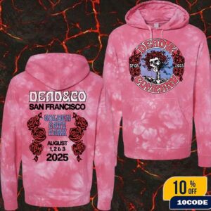 Dead & Company Golden Gate Park Tie Dye Hoodie Merch At Golden Gate Park On August 2025 In San Francisco Unisex T-Shirt