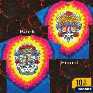 Dead & Company Golden Gate Park Tie Dye Tee Merch At Golden Gate Park On August 2025 In San Francisco Unisex T-Shirt