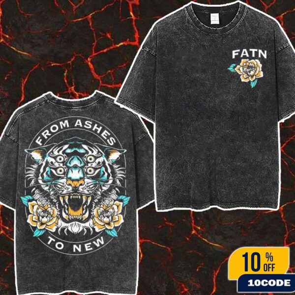 From Ashes To New Merch Summer 2025 Collection La Tigre Wash Two Sides T-Shirt
