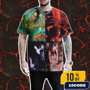 Full Tracklist New Album The Life of a Showgirl Taylor Swift Out October 3, 2025 Fan Gifts All Over Print Unisex T-Shirt