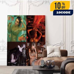 Full Tracklist New Album The Life of a Showgirl Taylor Swift Out October 3, 2025 Fan Gifts Home Decor Poster Canvas