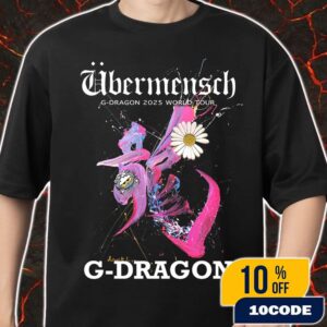 G-Dragon 2025 World Tour Ubermensch Poster Limited Edition Merch Unisex T-Shirt