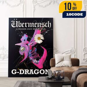 G-Dragon 2025 World Tour Ubermensch Poster Limited Edition Poster Canvas Home Decor