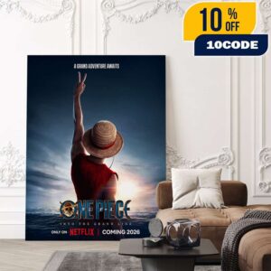 Good Morning Straw Hats A Grand Adventure Awaits One Piece Into The Grand Line Netflix Season 2 Coming 2026 Poster Canvas Home Decor