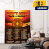 Leyendas Del Rock Festival 2025 6-9 August At Villena Alicante Spain Rock Metal With Poster Lineup Poster Canvas Home Decor