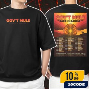 Gov’t Mule Back In The Saddle Tour 2025 Poster Tour Dates Unisex T-Shirt Merchandise
