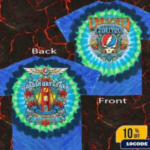 Grareful Dead Golden Gate Park Tie Dye Tee Dead & Company Merch At Golden Gate Park On August 2025 In San Francisco Unisex T-Shirt