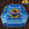 Guns N’ Roses Yellow Pattern Christmas Gift For Heavy Metal Fans Ugly Sweater
