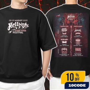 Helsinki Metal Festival 8-9 August 2025 At Helsinki Finland Poster Lineup Unisex T-Shirt Merchandise