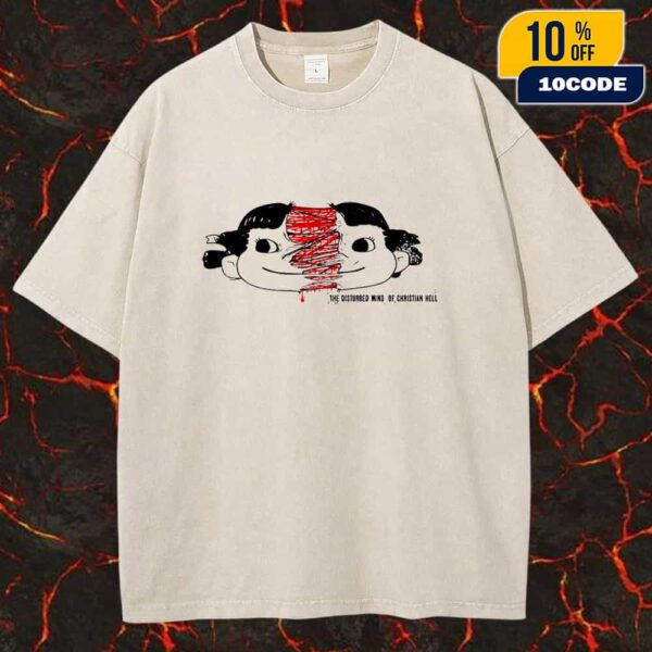 Hong Kong Fuck You The Disturbed Mind Of Christian Hell Logo Unisex Washed Tee