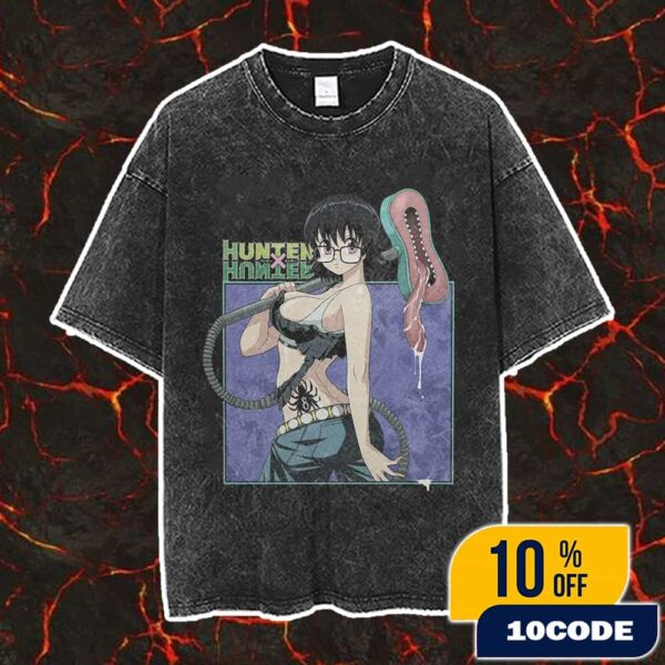 Hunter x Hunter Shizuki Murasaki Wai4uclothing Version Illustration By yuri kamooo Vintage Washed Unisex T-Shirt
