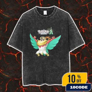 Hypes Up A Crowd Mega Hawlucha Pokemon Legends ZA Vintage Washed Unisex T-Shirt