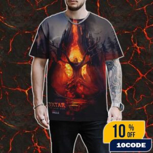 I See Fire Avatar Fire And Ash Filmed In IMAX Poster Artwork By BossLogic All Over Print Graphic T-Shirt, Hoodie