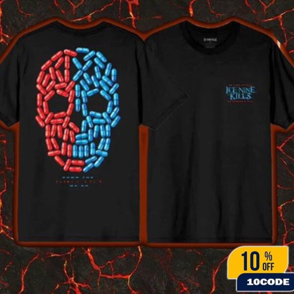 Ice Nine Kills Hell Of A Summer Tour 2025 At Paramount Theatre Capsule Skull Tee Merchandies Fan Gift Classic Two Sides T-Shirt, Hoodie