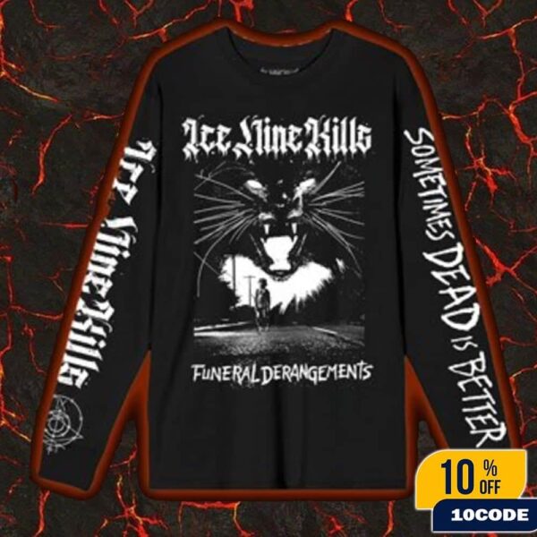 Ice Nine Kills Hell Of A Summer Tour 2025 At Paramount Theatre Funeral Derangements Longsleeve Merchandies Fan Gift All Over Print Unisex T-Shirt, Hoodie