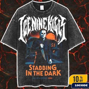 Ice Nine Kills Hell Of A Summer Tour 2025 At Paramount Theatre Merchandies Stabbing In The Dark Tee Fan Gift Wash T-Shirt, Hoodie