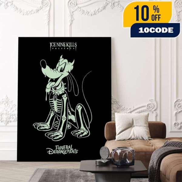Ice Nine Kills Official Band Merchandise Plutonium Glow In The Dark Poster Nightmare On The Ninth Collection Funeral Derangements Poster Canvas Home Decor
