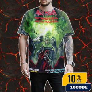 Iron Maiden Nothing’s Real Until You Feel World Tour 2027-28 From Brave New World To The Final Frontier Poster Event All Over Print Graphic T-Shirt, Hoodie
