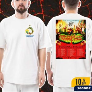JID God Does Like Paradise Tour 2025 North America Cities Dates With Young Nudy Fans Gift Classic Two Sides T-Shirt