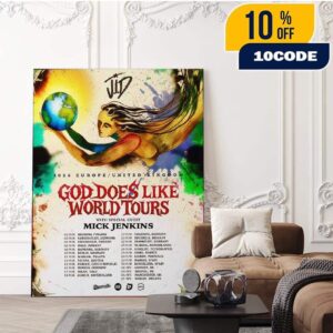 JID God Does Like Paradise Tour 2026 World Tour Europe And UK Schedule Dates With Mick Jenkins Fans Gift Home Decor Poster Canvas
