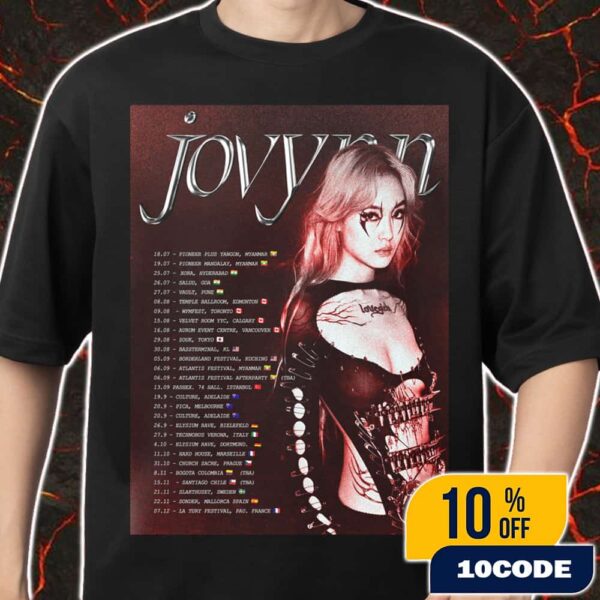 Jo Vynn Tour Dates Announced For The Rest Of 2025 Poster Pics By weeyyanggg Merch Unisex T-Shirt