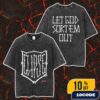 KAWS x Clipse Let God Sort Em Out Merch Unisex Two Sided Washed T-Shirt