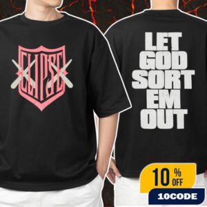 Kaws x Clipse Let God Sort Em Out Shield Unisex T-Shirt Merchandise