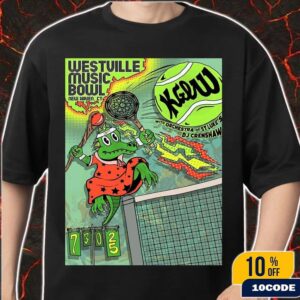 King Gizzard And The Lizard Wizard Orchestra New Haven Connecticut 2025 Gig Poster At Westville Music Bowl On July 30 Tennis Courts Art By Alex Gay Unisex T-Shirt