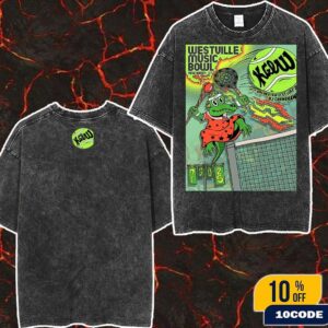 King Gizzard And The Lizard Wizard Orchestra New Haven Connecticut 2025 Gig Poster At Westville Music Bowl On July 30 Tennis Courts Art By Alex Gay Wash T-Shirt Two Sides