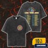 Less Than Jake Summer Circus Tour 2025 Skull With Top Hat Circus Theme Artwork Tour Dates Merch Unisex Two Sided Washed T-Shirt
