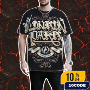 Linkin Park From Zero World Tour 2025 Denver Colorado Event Poster At Ball Arena On September 3 2025 Artist CRYPTIK All Over Print Unisex T-Shirt