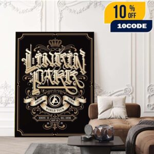 Linkin Park From Zero World Tour 2025 Denver Colorado Event Poster At Ball Arena On September 3 2025 Artist CRYPTIK Home Decor Poster Canvas