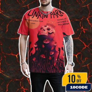 Linkin Park From Zero World Tour 2025 Phoenix Arizona Event Poster At PHX Arena On September 6 2025 Artist Felicia Chao All Over Print Unisex T-Shirt