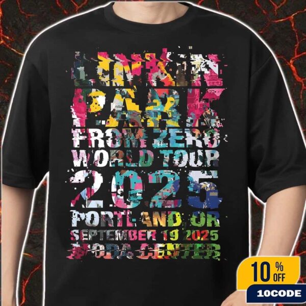 Linkin Park From Zero World Tour 2025 Portland Oregon Event Poster At Moda Center On September 19 2025 Artist ASKEW ONE Classic T-Shirt
