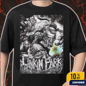 Linkin Park From Zero World Tour 2025 San Jose California Event Poster At SAP Center On September 15 2025 Artist Jonathan Wayshack Classic T-Shirt