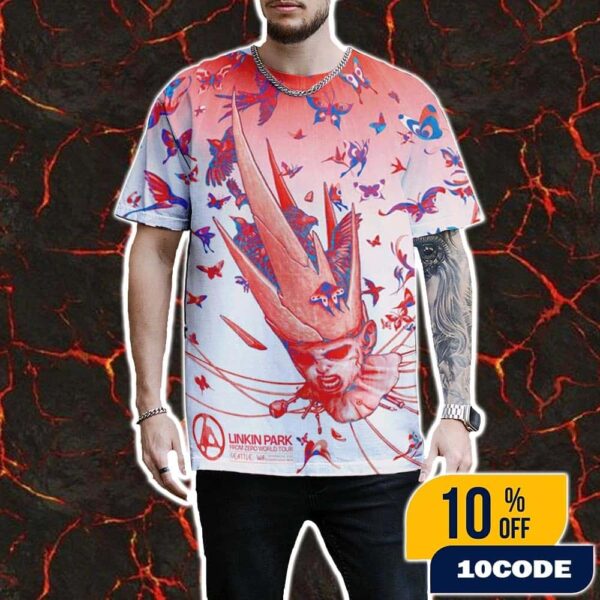 Linkin Park From Zero World Tour 2025 Seattle Washington Event Poster At Climate Pledge Arena On September 24 2025 Artist James Jean All Over Print Unisex T-Shirt