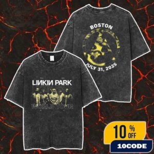 Linkin Park From Zero World Tour In Boston Exclusive Merch Event Tee 31 July 2025 At TD Garden Merch Unisex Two Sided Washed T-Shirt