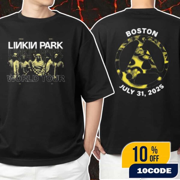 Linkin Park From Zero World Tour In Boston Exclusive Merch Event Tee 31 July 2025 At TD Garden Unisex T-Shirt Merchandise