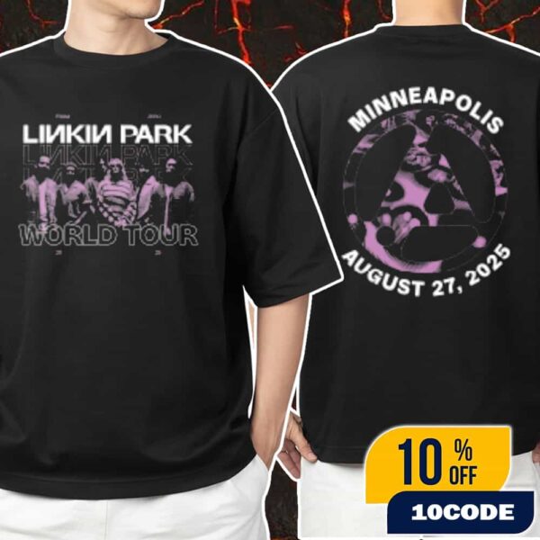 Linkin Park From Zero World Tour Official Merchandise Minneapolis Event Tee At Target Center On August 27 2025 Unisex T-Shirt Merchandise