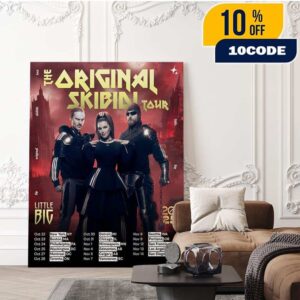 Little Big Band The Original Skibidi Tour 2025 North America Dates And Cities Home Decor Poster Canvas