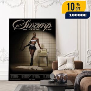 Live From The Swamp Starring Doechii Tour 2025 Poster Tour Dates Poster Canvas Home Decor