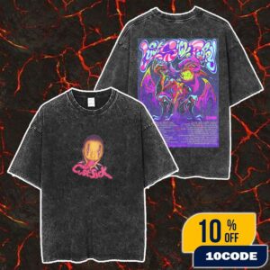 Lust Sick Puppy With Special Guest pinkshift Fall Tour 2025 LSP-Inspired Looks For Halloween October Poster Tour Dates Merch Unisex Two Sided Washed T-Shirt