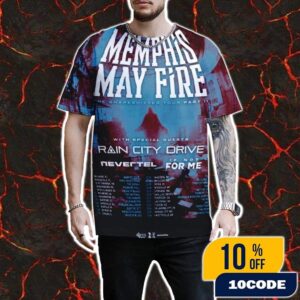 Memphis May Fire The Shapeshifter Tour Part II 2025 Line Up Date List On Nov And Dec All Over Print Unisex T-Shirt
