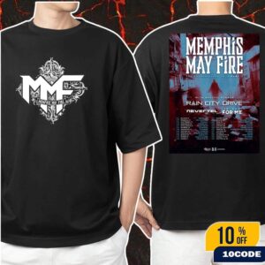 Memphis May Fire The Shapeshifter Tour Part II 2025 Line Up Date List On Nov And Dec Classic Two Sides T-Shirt