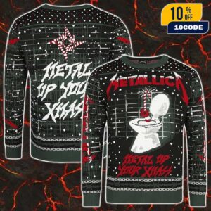 Metallica Christmas Jumper Metal Up Your Xmass Official Merch For Heavy Metal Fans Holiday Gift Ugly Sweater