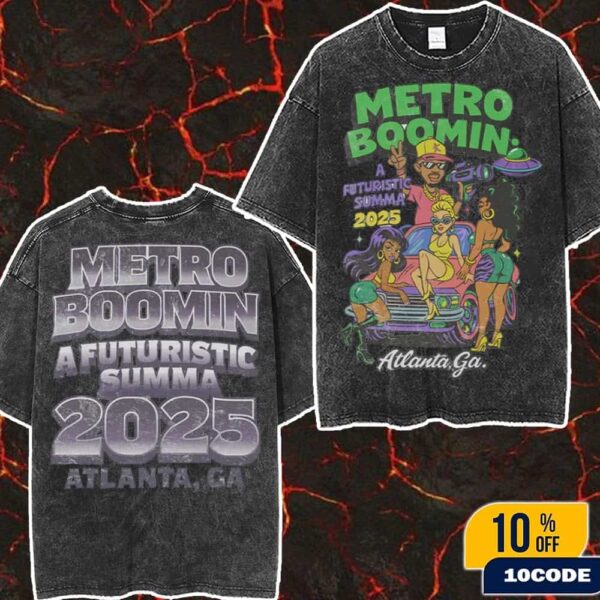 Metro Boomin A Futuristic SUMMA ’25 Tee Merch At Atlanta Georgia 2025 Wash Two Sides T-Shirt