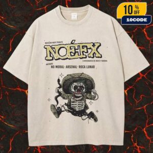 Mexican NOFX Band Tribute Poster Concert September 19 2025 At Foro Dragon Mexicali BC Mexico With No Moral Arsenal x Roca Lunar x Insite And Buddha Unisex Washed Tee